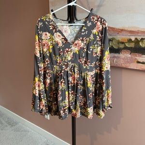 Torrid Floral Blouse